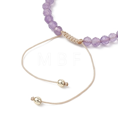 Mixed Stone Braided Bead Bracelets BJEW-JB12958-01-1