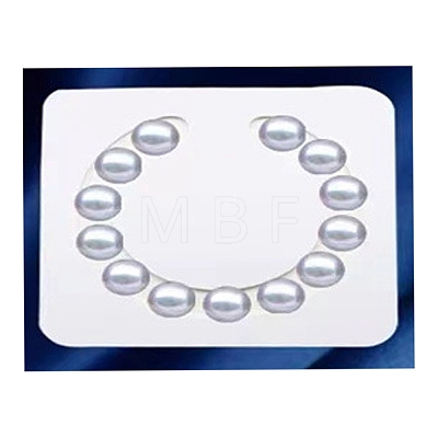 U Shaped Hole Acrylic Pearl Display Board Loose Beads Paste Board ODIS-M006-01E-1