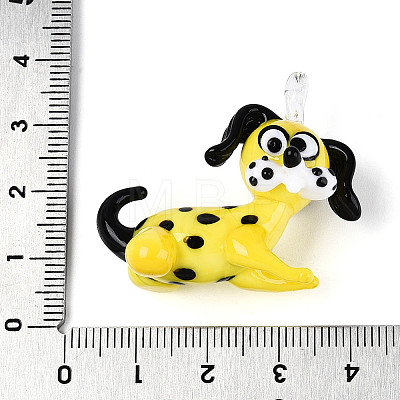 Handmade Lampwork Pendants LAMP-T025-08D-1