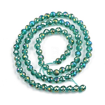 Electroplate Transparent Glass Beads EGLA-B013-02A-AB08-1