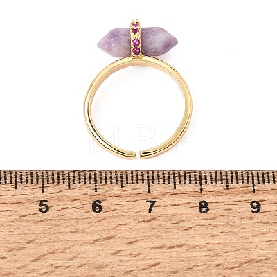 Natural Lepidolite Cuff Rings GG-CBA0B5A-03G-02-1