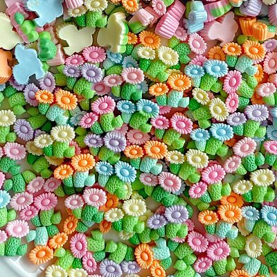 Opaque Resin Cabochons RESI-I068-01A-02-1