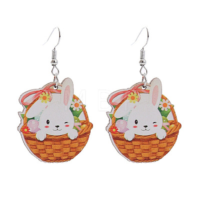 Easter Acrylic Dangle Earrings FS-WG15F89-02-1