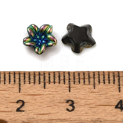 Plating Opaque Acrylic Cabochons OACR-E039-68-1