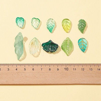 10 Style Transparent Glass Pendants GLAA-FS0001-29-1