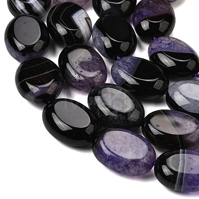 Natural Agate Beads Strands G-F820-N01-01F-1