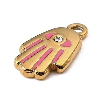 304 Stainless Steel Enamel Pendants STAS-Z199-01G-02-1