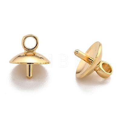 Brass Cup Pearl Peg Bails Pin Pendants KK-H759-29D-G-1