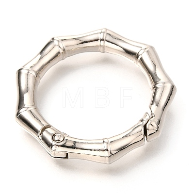 Zinc Alloy Spring Gate Rings PALLOY-H111-02A-P-1