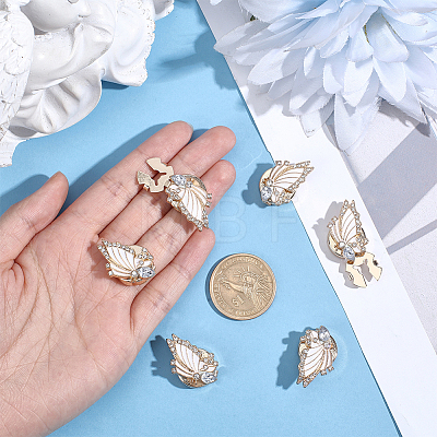 Alloy Rhinestone Cufflinks FIND-WH0111-882B-1