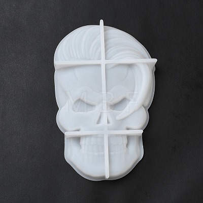 Happy Skull Display Decoration Silicone Molds DIY-L071-08A-1