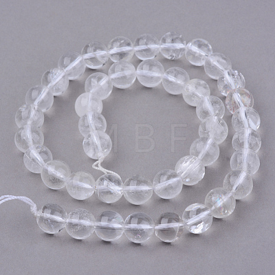 Natural Quartz Crystal Beads Strands X-G-Q462-6mm-32-1