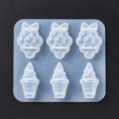 DIY Grapes & Ice Cream Ornament Silicone Molds DIY-E055-27-1