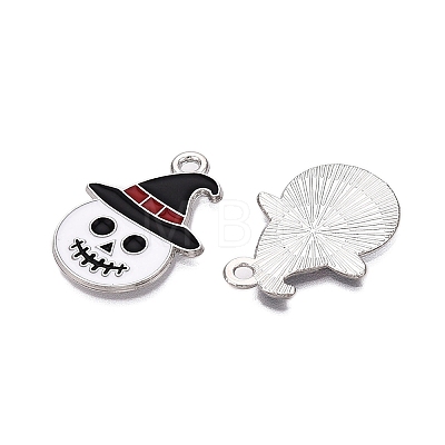 Halloween Theme Alloy Enamel Pendants ENAM-T020-08C-1