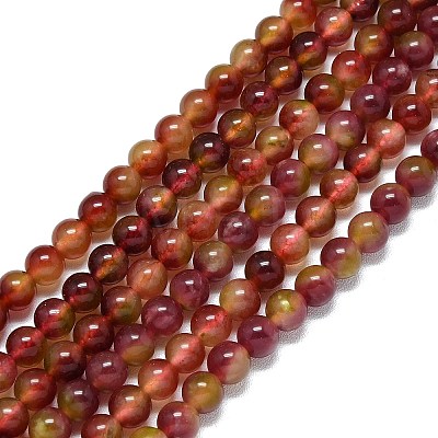 Natural Malaysia Jade Beads Strands G-B165-C05-6mm-1