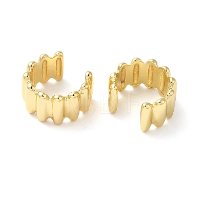 Brass Cuff Earrings for Women EJEW-B057-03G-1
