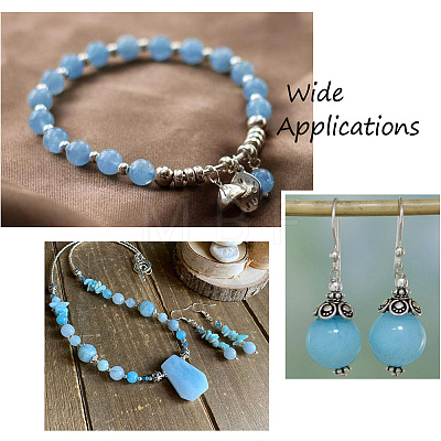DIY Natural Jade Beads Bracelet Making Kit DIY-CF0001-08-1