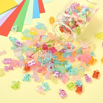 Acrylic Pendants TACR-YW0003-42-1