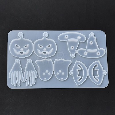 DIY Halloween Theme Pendant Silicone Molds DIY-I102-04-1