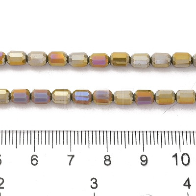 Electroplate Glass Beads Strands EGLA-D031-01G-1