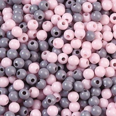 Opaque Acrylic Beads OACR-H118-07B-09-1