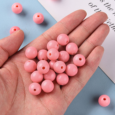 Opaque Acrylic Beads MACR-S370-C10mm-A04-1