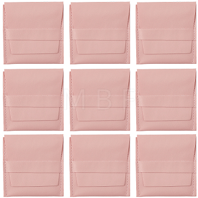 Square PU Leather Jewelry Flip Pouches PAAG-CL0001-02A-1