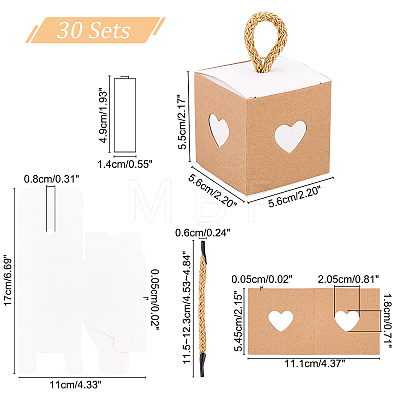   Retro Cardboard Gift Favor Boxes CON-PH0002-74B-1