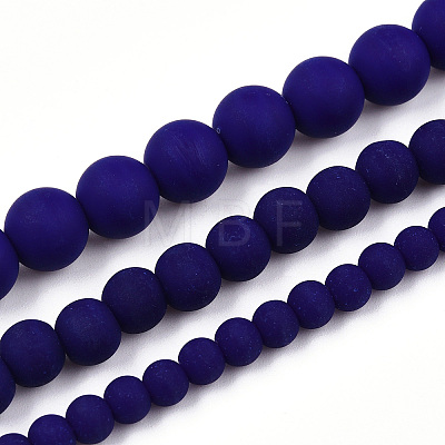 Opaque Glass Beads Strands LS-GLAA-T032-P8mm-MD03-1