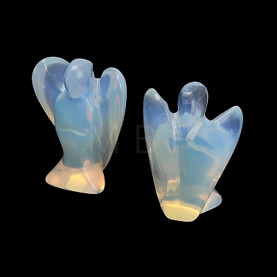 Synthetic Opalite Gemstone Carved Angle Figurines GG-CBA8396-A18-1