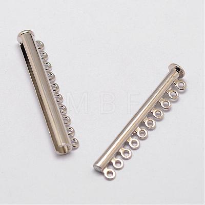 Alloy Magnetic Slide Lock Clasps PALLOY-P103-09P-1
