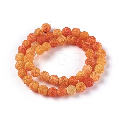 Natural Weathered Agate Beads Strands G-P414-A05-1