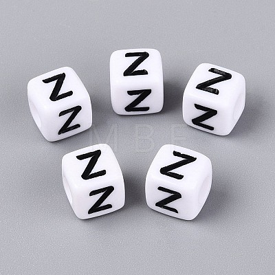 Opaque Acrylic Beads SACR-N020-04A-Z-1