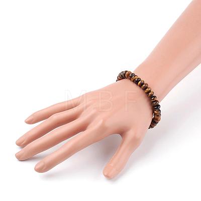 Natural Mixed Stone Beads Stretch Bracelets BJEW-JB03376-1