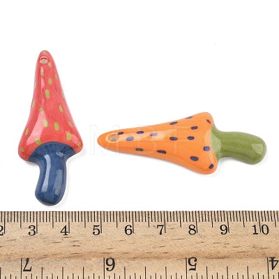 Handmade Porcelain Big Pendants PORC-I030-04-1