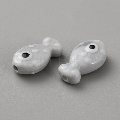 Handmade Porcelain Beads PORC-WH20001-02T-1