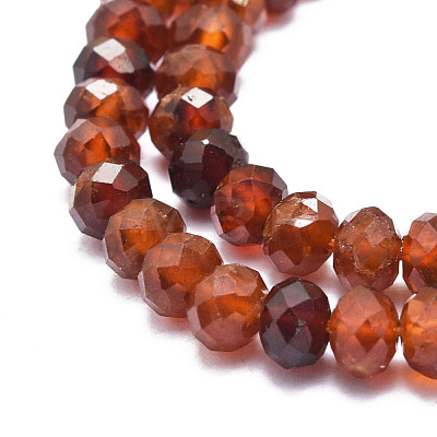 Natural Orange Garnet Beads Strands G-E569-I01-1