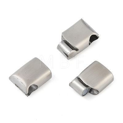 316 Surgical Stainless Steel Magnetic Clasps with Glue-in Ends STAS-F269-04P-03A-1