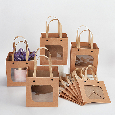 Craft Paper Handbags CARB-WH0018-03A-1