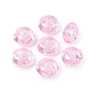 Transparent Acrylic European Beads OACR-E033-25D-1