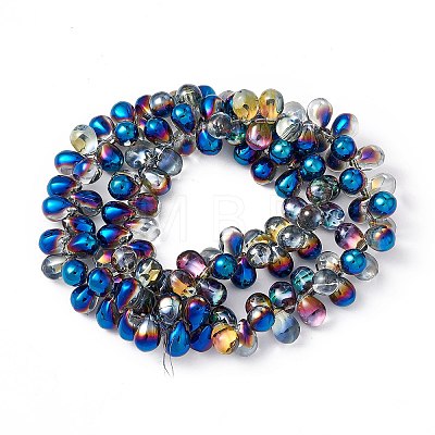 Electroplate Glass Beads Strands EGLA-L033-HR01-1