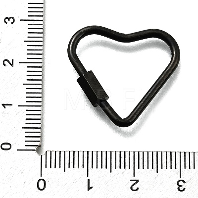 Ion Plating(IP) 304 Stainless Steel Screw Carabiner Lock Charms STAS-K195-02B-1