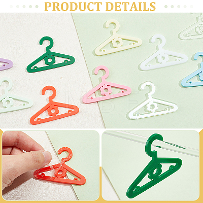   50Pcs 10 Colors Mini Acrylic Earring Hanger EDIS-PH0001-87B-1