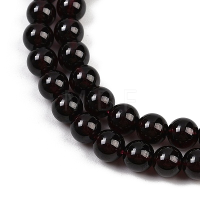 Mozambique Import Natural Grade AAAA Garnet Round Beads Strands G-E300-AAAA-8mm-1