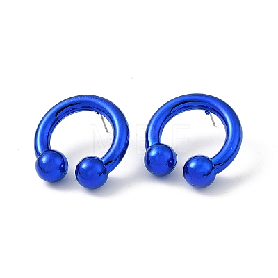 Ring Acrylic Stud Earrings EJEW-P251-28-1