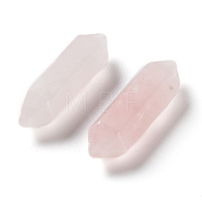 Natural Rose Quartz Double Terminated Pointed Beads G-G012-26-1
