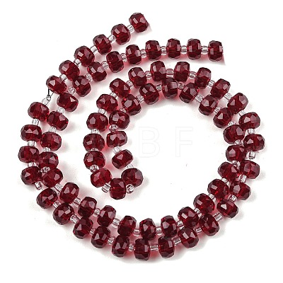Transparent Glass Beads Strands GLAA-P076-01A-04-1