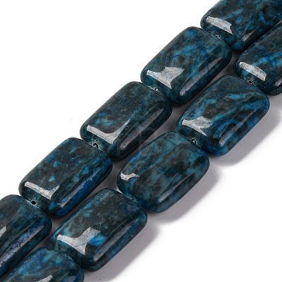 Natural Blue Agate Beads Strands G-T047-B02-01-1