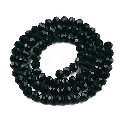 Opaque Solid Color Imitation Jade Glass Beads Strands EGLA-A044-P4mm-D12-1