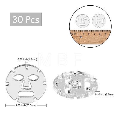 Opaque Acrylic Pendants OACR-CJ0001-20-1